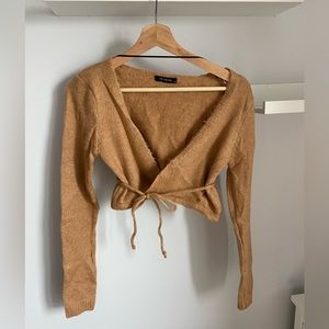 Short Cardigan/ camel colour/ Small-Medium size